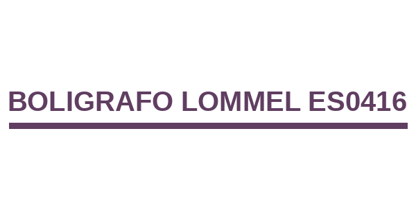 Boligrafo Lommel ES0416