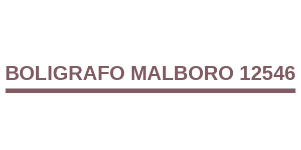 Boligrafo Malboro 12546