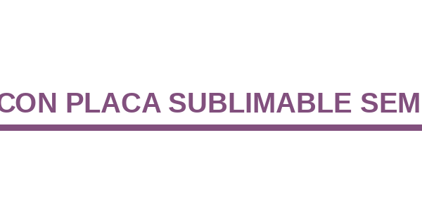 Cadena con Placa Sublimable Semicuadro