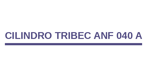 Cilindro Tribec ANF 040 A