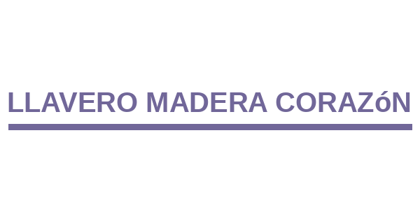 Llavero Madera Corazón